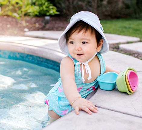 i play’s tankini is designed for growing girls who need a little more coverage, but still aren’t ready to ditch the swim diapers. The tank top also doubles as a rash guard!